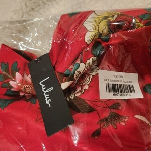 NWT Lulu's brand floral maxi skirt